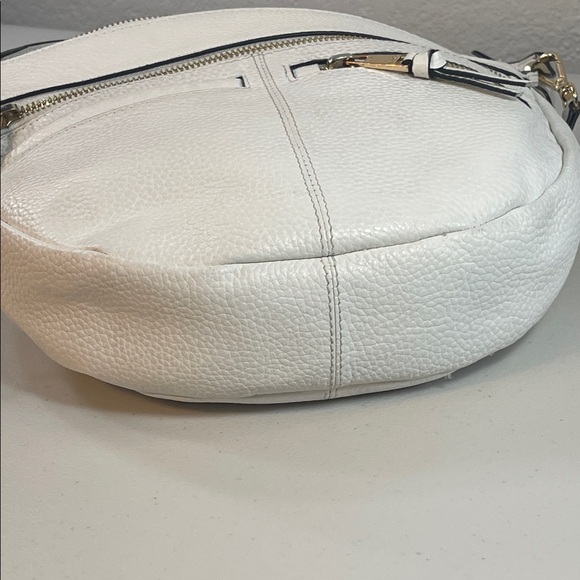 Lodis Ivory Leather Crossbody Bag - Picture 13 of 13